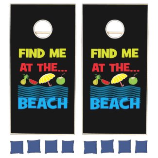Find Me At The Beach Summer Vacation Design