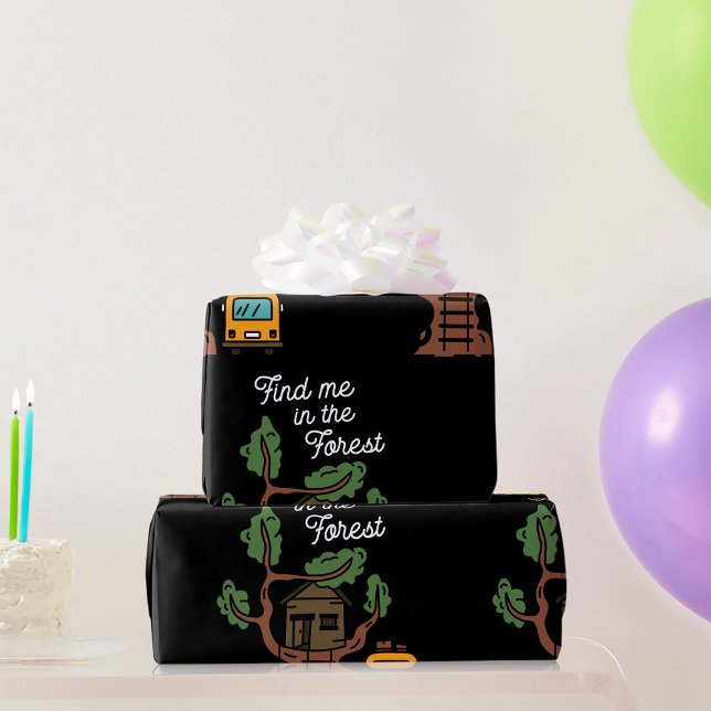 Find Me In The Forest Wrapping Paper (Creator Uploaded)