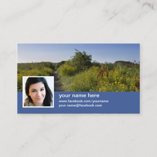 Find me on facebook CC0417 Business Card