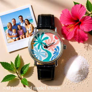 Find Me Under The Palms Retro Tropical Summer Watch