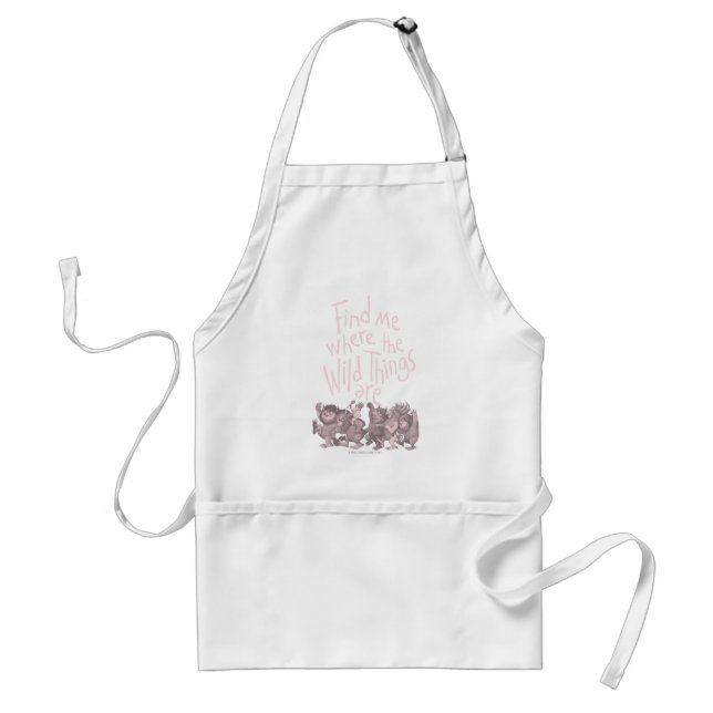 Find Me Where the Wild Things Are Adult Apron (Front)