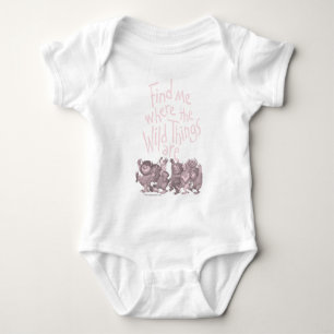 Find Me Where the Wild Things Are Baby Bodysuit