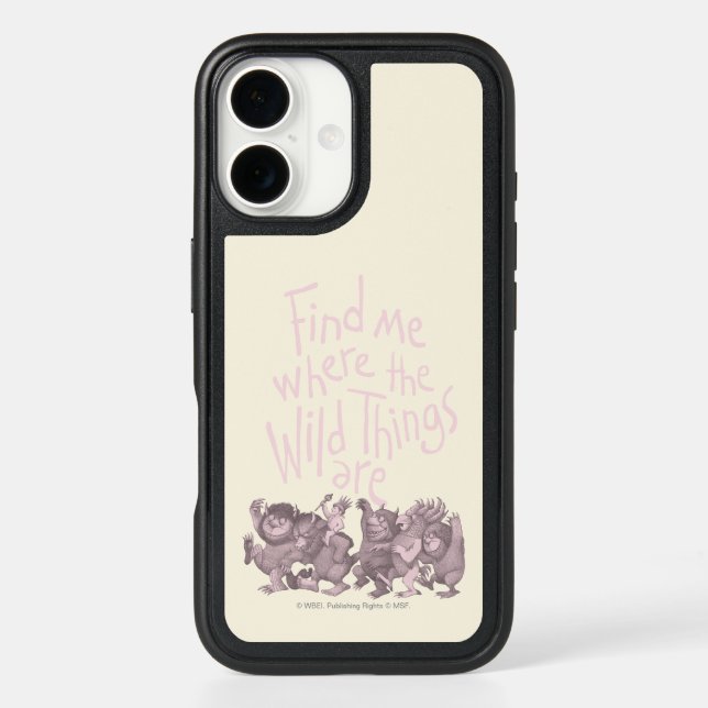 Find Me Where the Wild Things Are Otterbox iPhone Case (Back)
