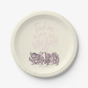 Find Me Where the Wild Things Are Paper Plates