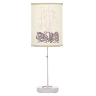 Find Me Where the Wild Things Are Table Lamp