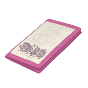 Find Me Where the Wild Things Are Trifold Wallet