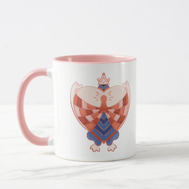 Find My Heart: Heart-shaped Lock Block Mug (Left)