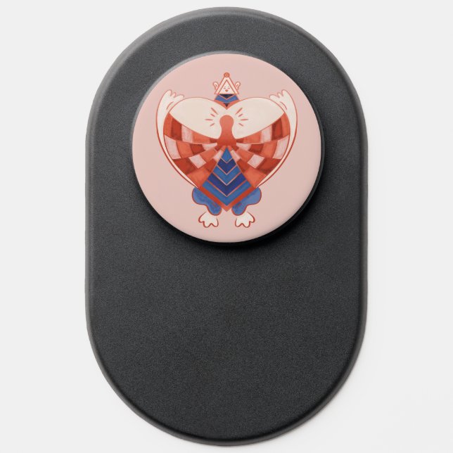 Find My Heart: Heart-shaped Lock Block PopSocket (Popsocket)