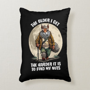 Find My Nuts - funny squirrel Accent Pillow