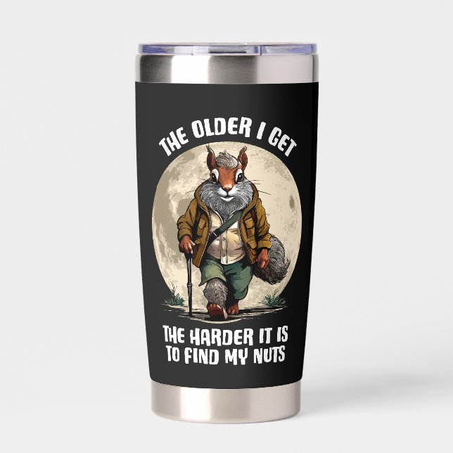 Find My Nuts - funny squirrel Insulated Tumbler (Front)