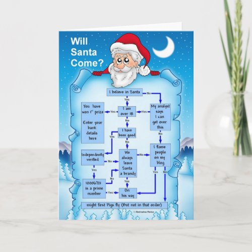 Find Out If Santa Will Be Visiting This Year Holiday Card