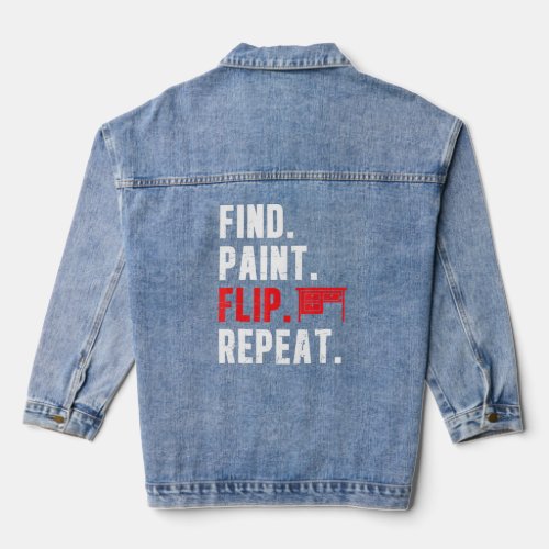 Find Paint   Furniture Flipping A Home Business Fl Denim Jacket