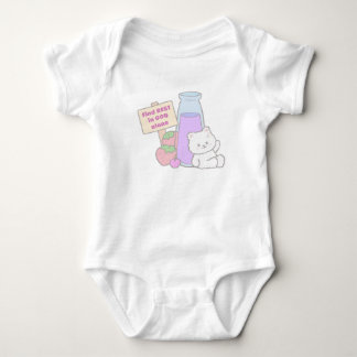 Find Rest in God with Cute Bear Design Baby Bodysuit