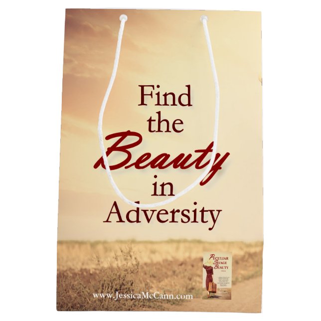 Find the Beauty in Adversity Medium Gift Bag (Back)