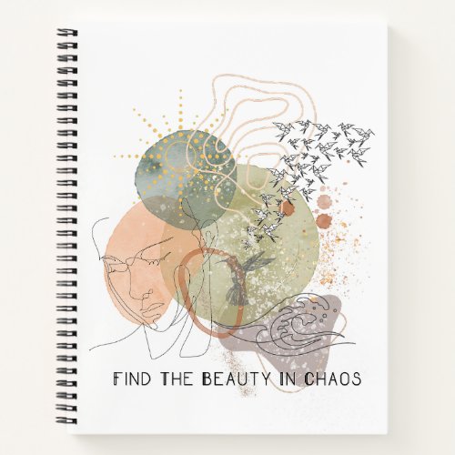 Find the beauty self care notebook
