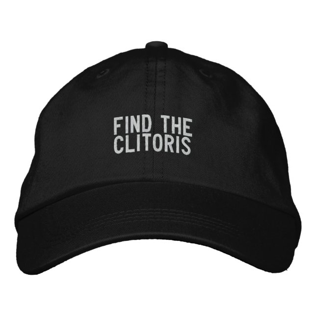 Find the clitoris embroidered baseball cap (Front)