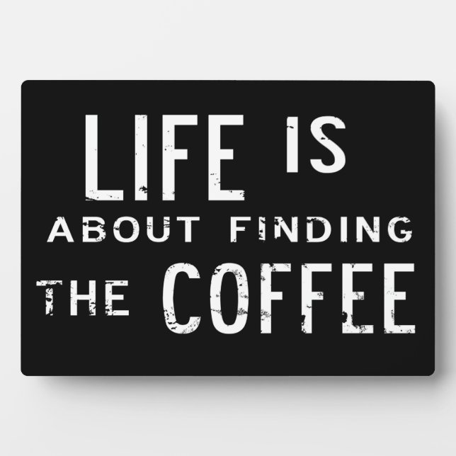 Find the Coffee plaque (Front)