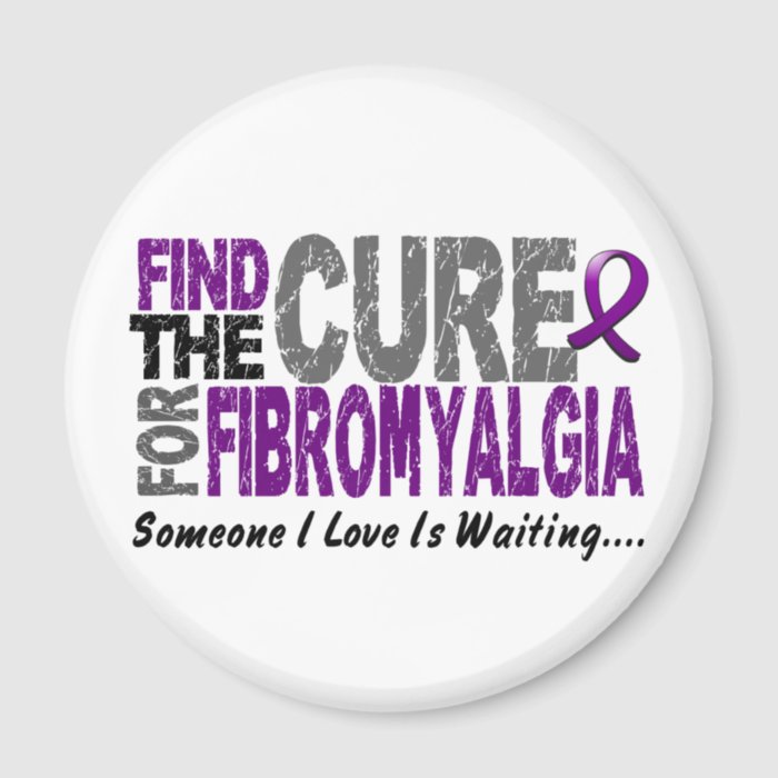 Find The Cure 1 FIBROMYALGIA T Shirts & Gifts Magnet