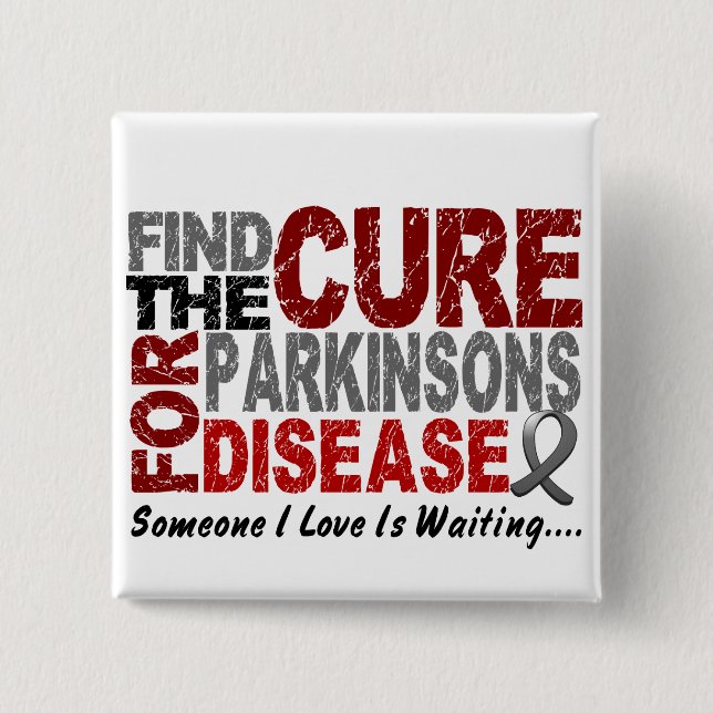 Find The Cure 1 PARKINSON’S DISEASE T-Shirts Button (Front)