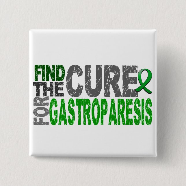 Find The Cure Gastroparesis Pinback Button (Front)