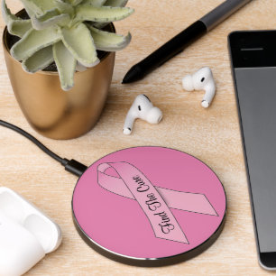 Find the Cure Pink Ribbon Wireless Charger