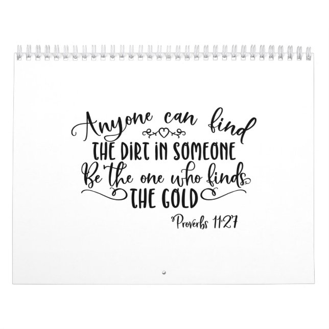 Find The Dirt In Someone Christian Funny Calendar (Cover)