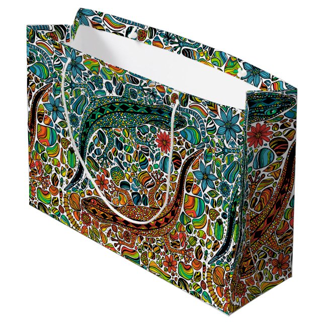 Find the geckos large gift bag (Back Angled)