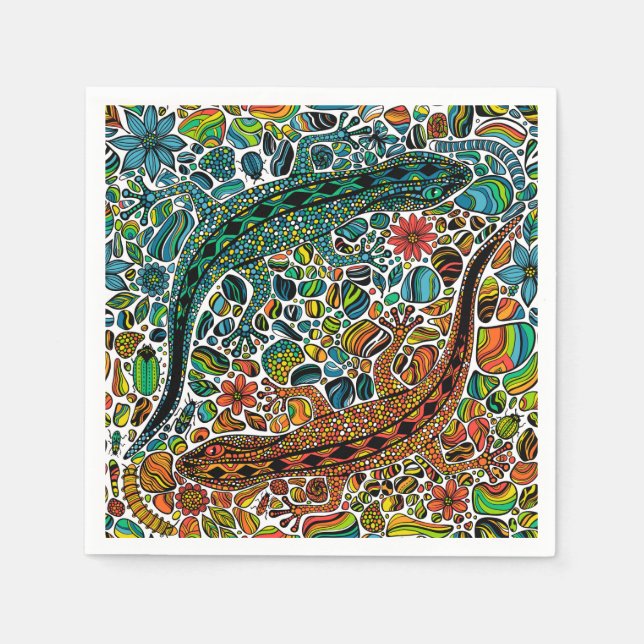 Find the geckos napkins (Front)