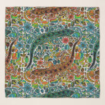 Find the geckos scarf<br><div class="desc">Hand drawn set of gecko,  dragonfly,  flowers and pebbles in doodle style. Elements for design.</div>