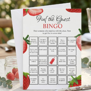 Find the Guest Baby shower bingo Game Card