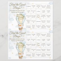 Find the Guest Bingo Baby Shower Game