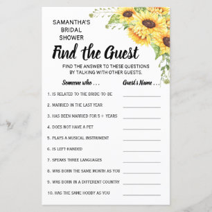 Find the guest bridal shower english spanish game