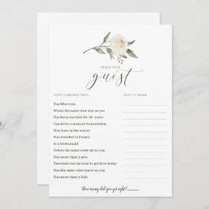 Find the Guest Bridal Shower Game Mingle Greenery