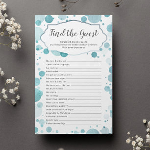 "Find the guest" New Trendy Fun Baby Shower Game