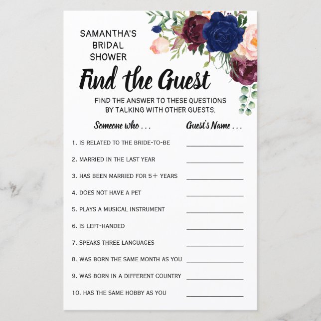 Find the guest shower english spanish game (Front)