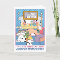 FIND THE HIDDEN COWS CARD