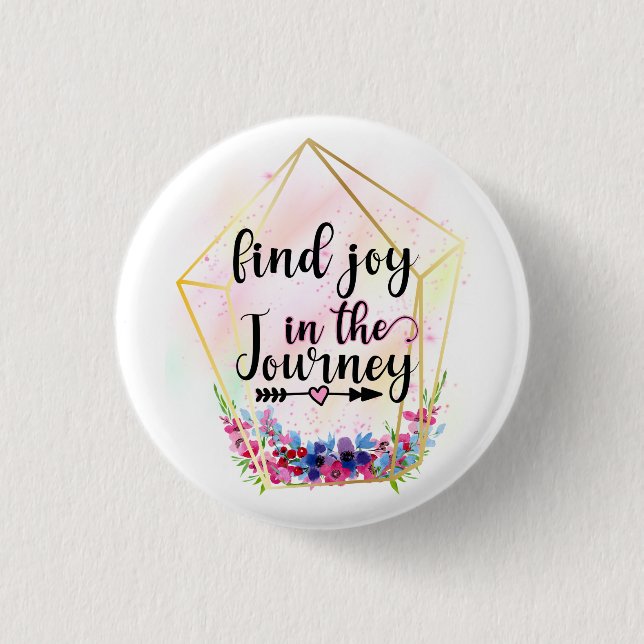 Find The Joy In The Journey Button (Front)