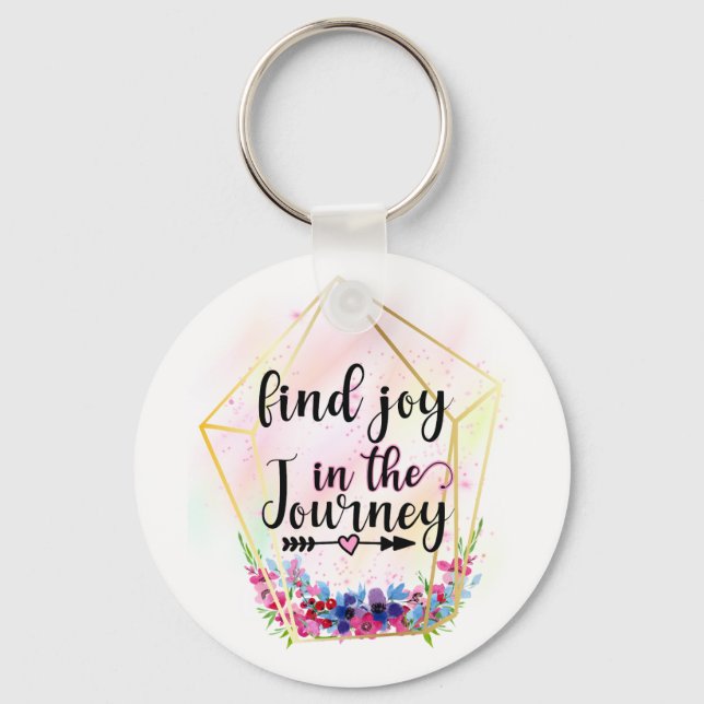 Find The Joy In The Journey Keychain (Front)