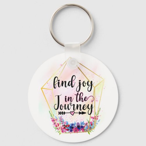 Find The Joy In The Journey Keychain