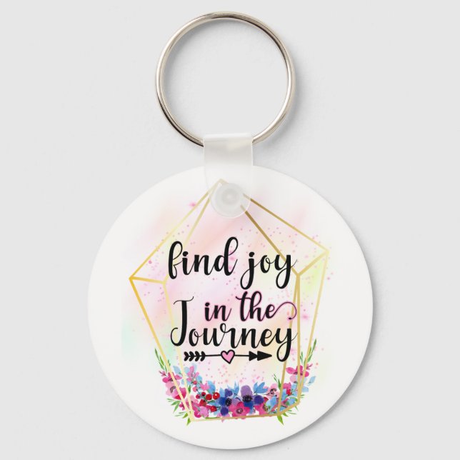 Find The Joy In The Journey Keychain (Front)