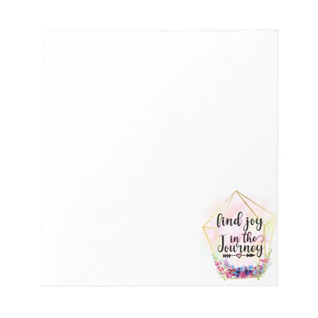 Find The Joy In The Journey Notepad (Front)
