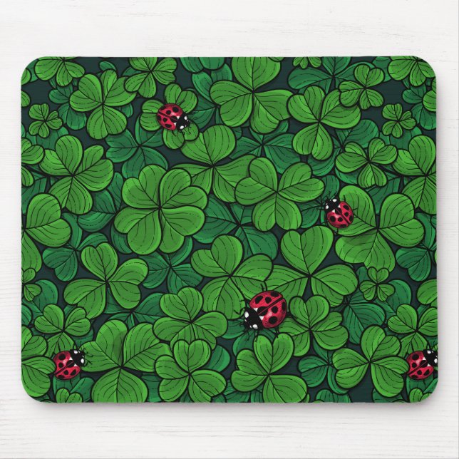 Find the lucky clover mouse pad (Front)