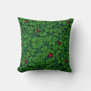 Find the lucky clover throw pillow