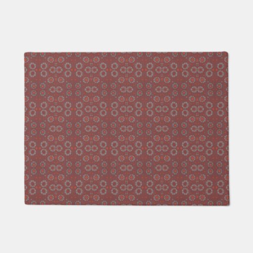 Find the Rabbit rustic pattern gray  terracotta Doormat