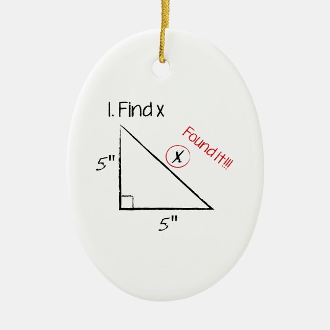 Find X Ceramic Ornament (Front)