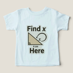 Find X Math Joke Sticker – Funny Geometry Pun  Toddler T-shirt
