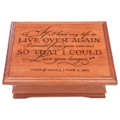 Find You Sooner Loving Cherry Wood Jewelry Box (Top)