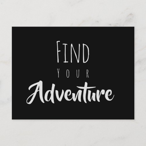 Find Your Adventure Positive Affirmation Postcard