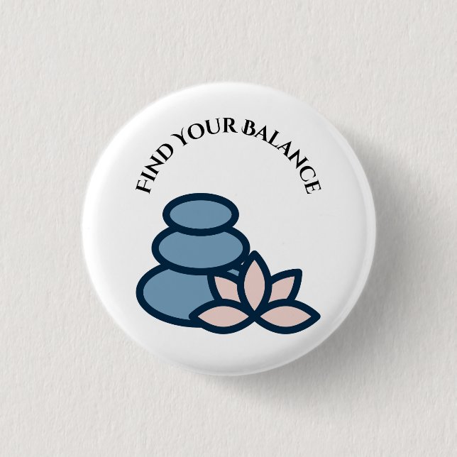 Find Your Balance Button (Front)