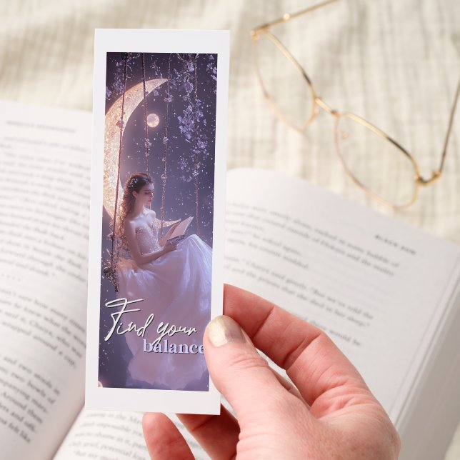 Find Your Balance Motivational Bookmark (Hand)